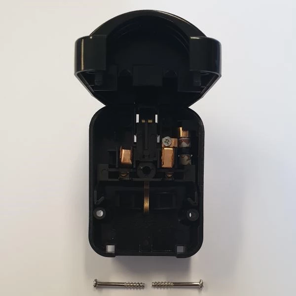 Lucide CONVERTOR PLUG - Plug 3-pin - 13A - Black - detail 2